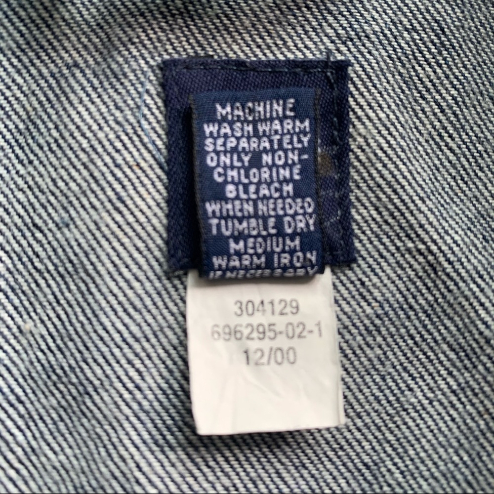 Gap Blue Denim Jacket, Side Medium - image 7